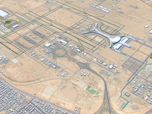 Jeddah city saudi arabia 120km 3D Model