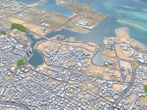 Jeddah city saudi arabia 120km Model 3D