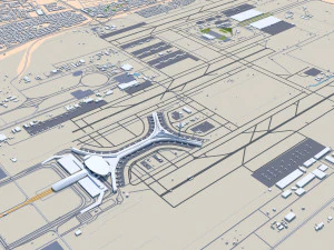 Jeddah city saudi arabia 120km 3D Model