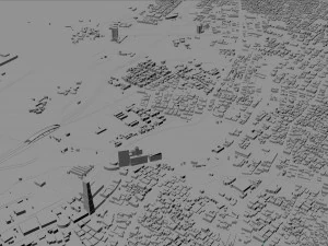 Jeddah city saudi arabia 120km 3D Model