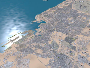 Jeddah city saudi arabia 120km 3D Model