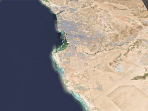Jeddah city saudi arabia 120km Model 3D
