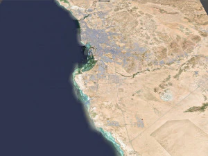 Jeddah city saudi arabia 120km 3D Model