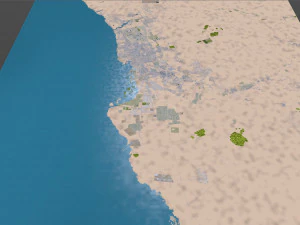 Jeddah city saudi arabia 120km 3D Model