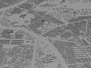 Jeonju and iksan city south korea 60km 3D Model