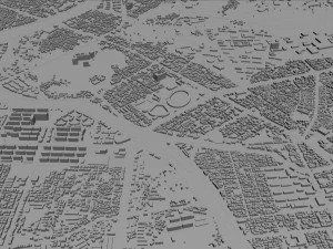 Jeonju and iksan city south korea 60km 3D Model
