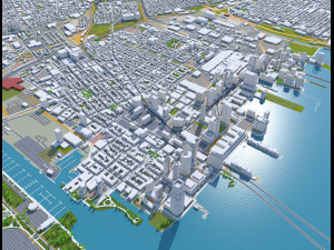 Jersey city newark new york 25km 3D मॉडल