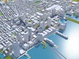 Jersey city newark new york 25km 3D मॉडल