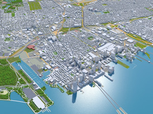 Jersey city newark new york 25km 3D मॉडल