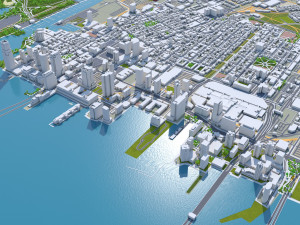 Jersey city newark new york 25km 3D मॉडल