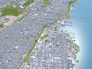 Jersey city newark new york 25km 3D मॉडल