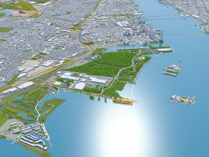 Jersey city newark new york 25km 3D मॉडल