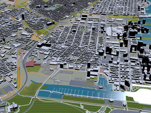 Jersey city newark new york 25km 3D मॉडल