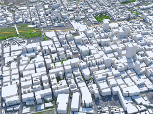 Johannesburg city south africa 60km 3D Model