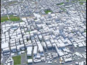Johannesburg city south africa 60km 3D Model