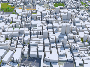 Johannesburg city south africa 60km 3D Model