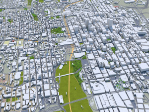 Johannesburg city south africa 60km 3D Model