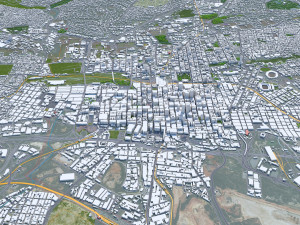 Johannesburg city south africa 60km 3D Model