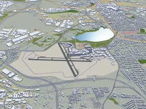 Johannesburg city south africa 60km 3D Model
