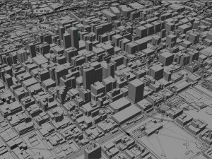 Johannesburg city south africa 60km 3D Model