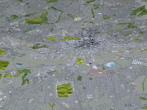 Johannesburg city south africa 60km 3D Model