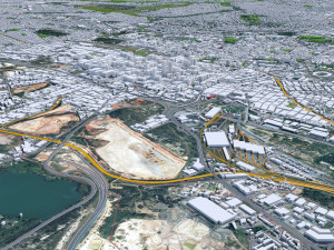 Johannesburg city south africa 60km 3D Model