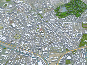 Kaliningrad city russia 40km 3D Модель