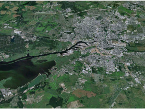 Kaliningrad city russia 40km 3D Model