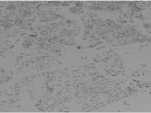 Kaliningrad city russia 40km 3D Model