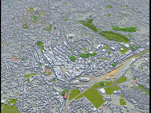 Kampala city uganda 40km 3D Модель