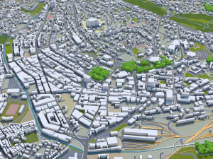 Kampala city uganda 40km 3D Model