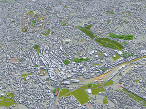 Kampala city uganda 40km 3D Модель