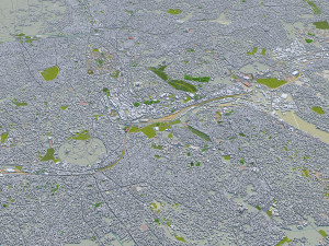 Kampala city uganda 40km 3D Модель