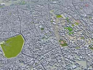 Kampala city uganda 40km 3D Model
