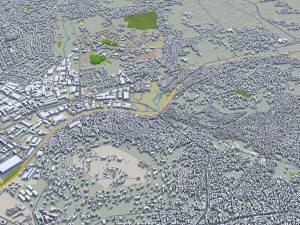 Kampala city uganda 40km 3D Модель