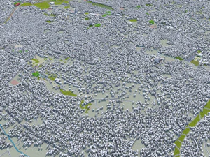 Kampala city uganda 40km 3D Model