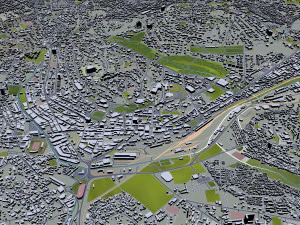 Kampala city uganda 40km 3D Model