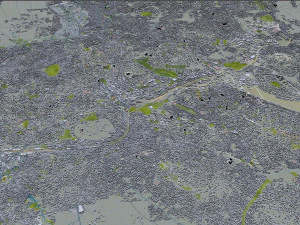Kampala city uganda 40km 3D Model