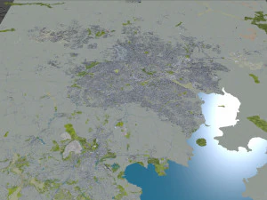 Kampala city uganda 40km 3D Model