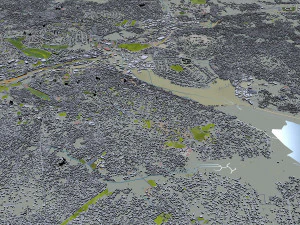 Kampala city uganda 40km 3D Model