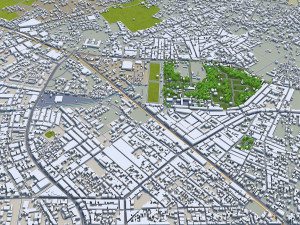 Kanpur city india 40km 3D Model
