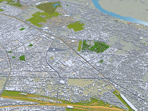 Kanpur city india 40km 3Dモデル