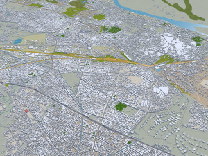 Kanpur city india 40km 3Dモデル