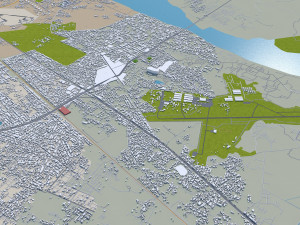 Kanpur city india 40km 3Dモデル