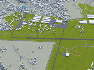 Kanpur city india 40km 3Dモデル