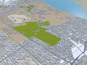 Kanpur city india 40km 3Dモデル