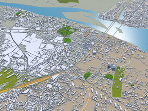 Kanpur city india 40km 3Dモデル