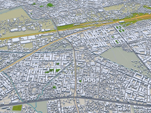 Kanpur city india 40km 3Dモデル