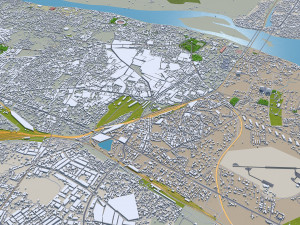 Kanpur city india 40km 3Dモデル