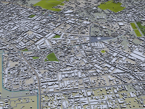 Kanpur city india 40km 3Dモデル
